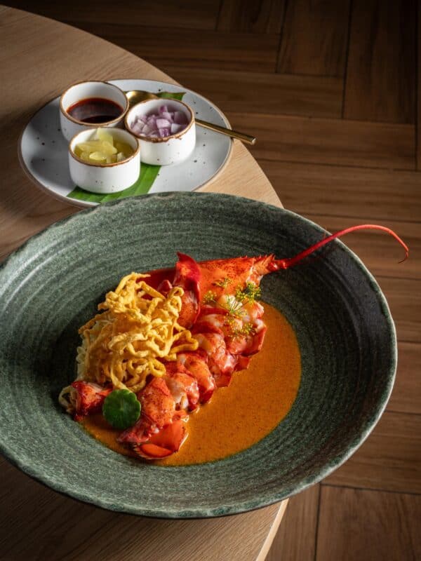 Khao Soi Lobster at Khum Hom Thai Fine Dining Restaurant in Bangkok